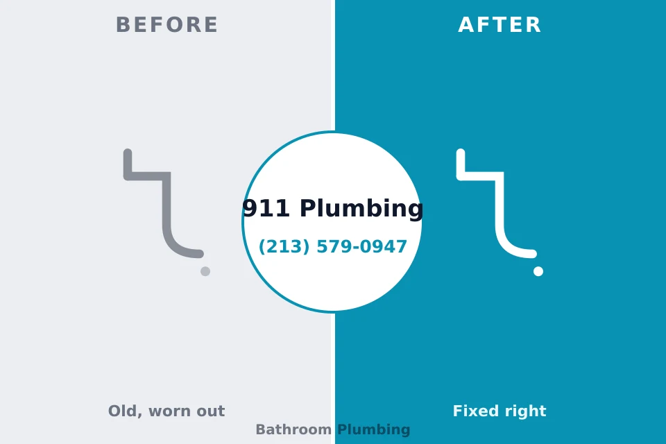 Before and after: plumbing company Lansing, MI